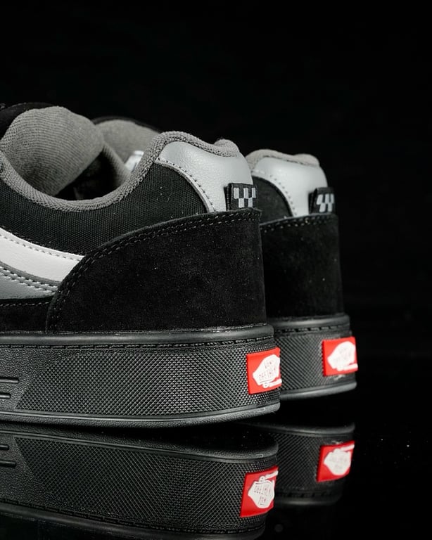 Vans Knu Skool Black Grey White - 4