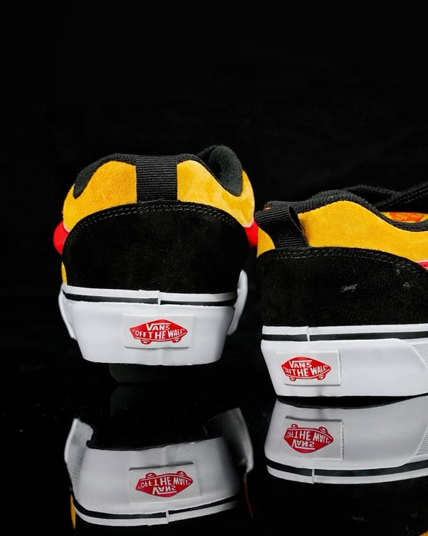 Vans Knu Skool Black Yellow Red - 3