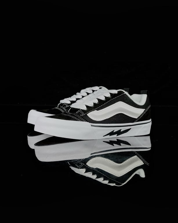 Vans Knu Skool Black White Lightning - 10