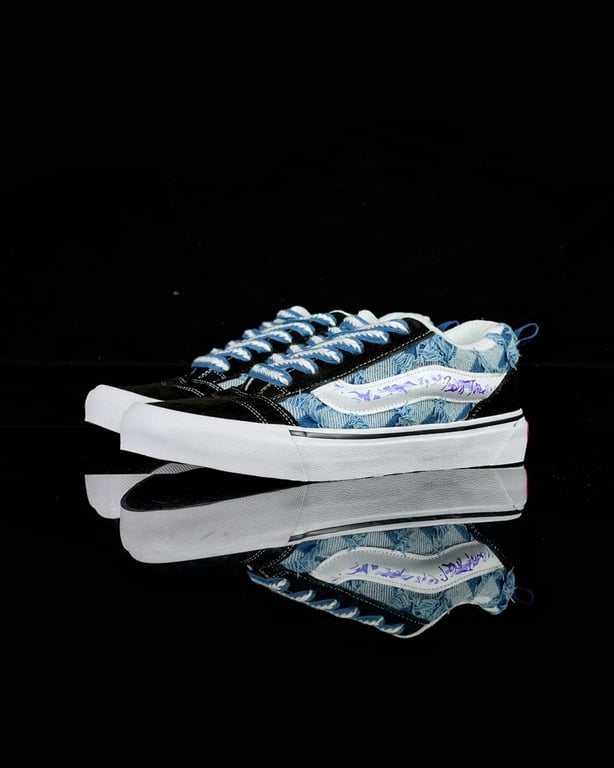 Vans Knu Skool Distressed Denim Black - 10