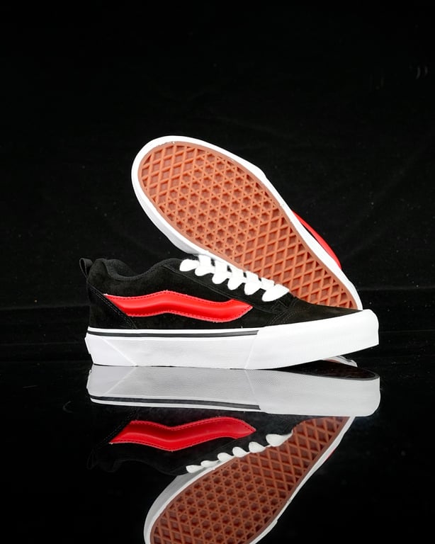 Vans Knu Skool Black Red - 6