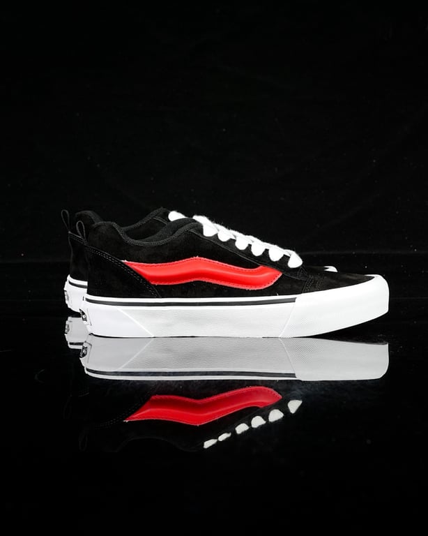 Vans Knu Skool Black Red - 8