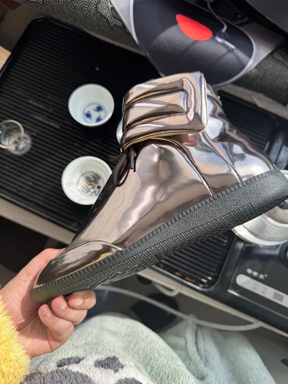 Maison Margiela Future High-Top Metallic Silver - 3