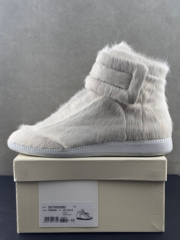 Maison Margiela Future High-Top Pony Hair White