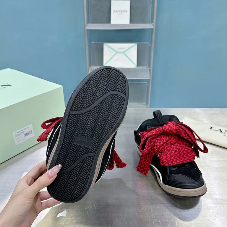 Lanvin Curb Kids Black Red - 5