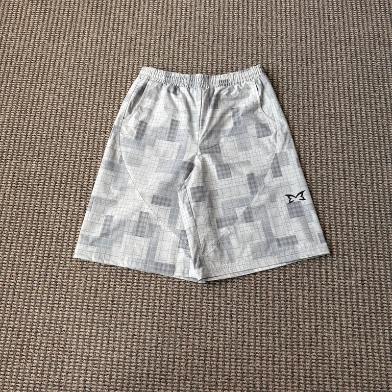 Mertra Geometric Grid Shorts