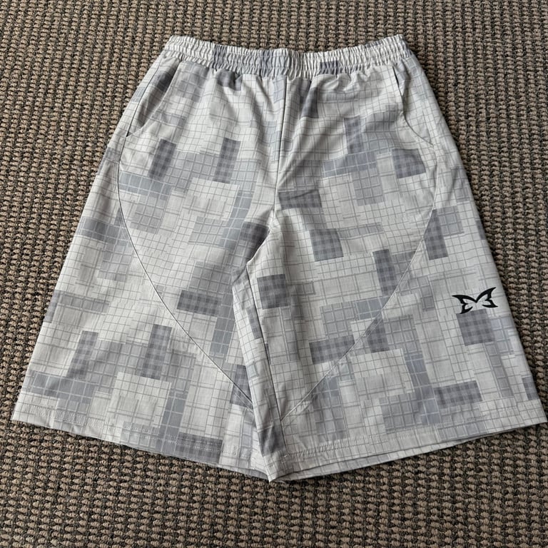 Mertra Geometric Grid Shorts - 4