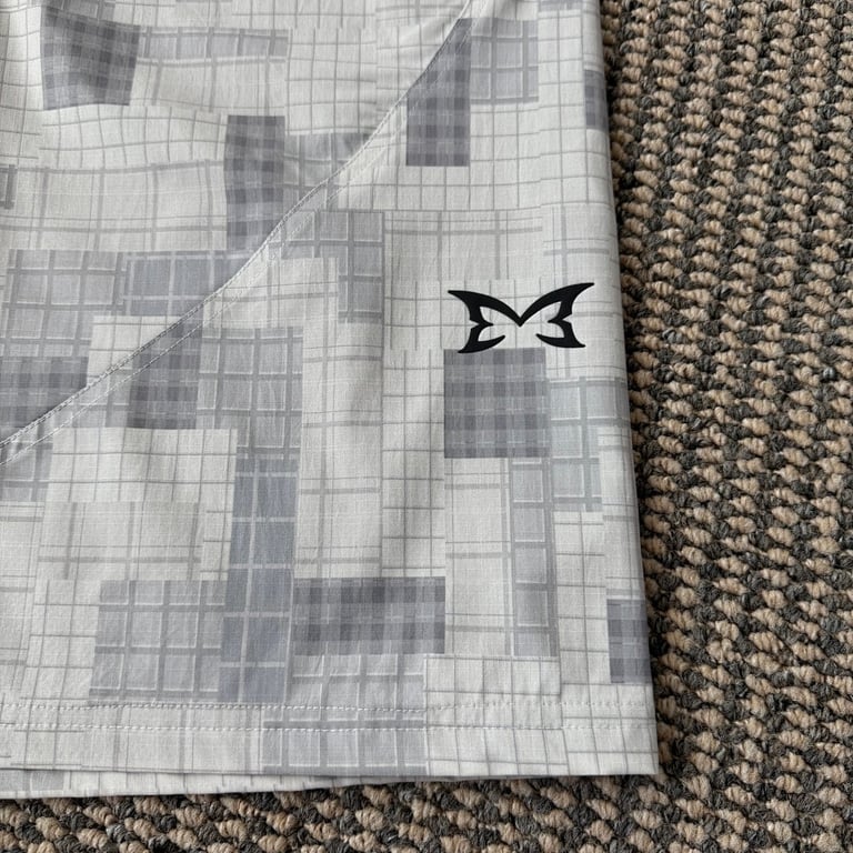 Mertra Geometric Grid Shorts - 5
