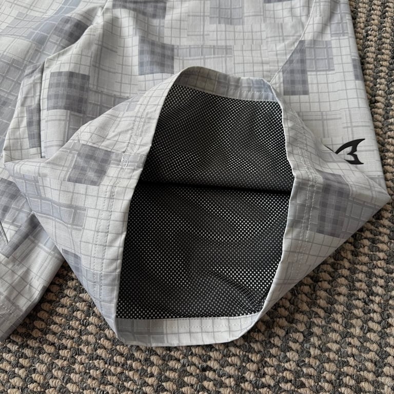 Mertra Geometric Grid Shorts - 7