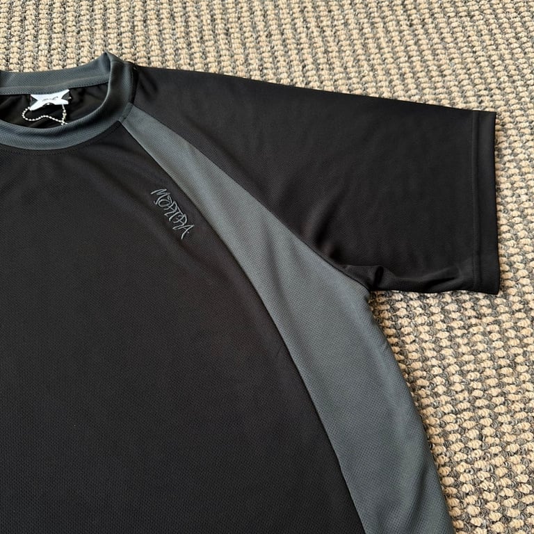 Mertra Contrast Panel T-Shirt Black/Grey - 5
