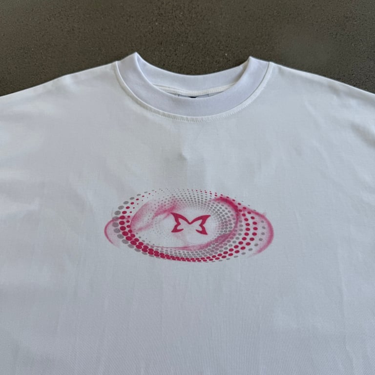 Mertra Butterfly Graphic T-Shirt White - 7