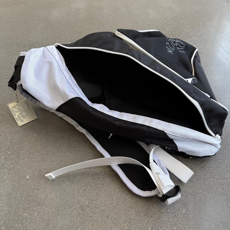 Mertra Embroidered Sling Bag Black White - 10