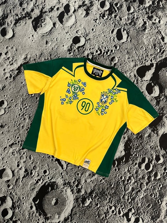 Vescartes Brazil Floral Jersey Yellow