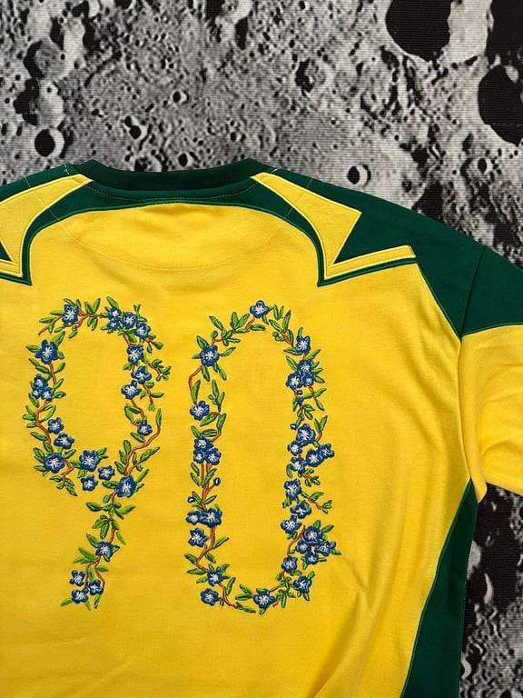 Vescartes Brazil Floral Jersey Yellow - 10