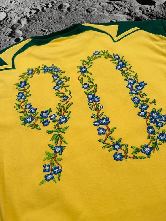 Vescartes Brazil Floral Jersey Yellow - 11