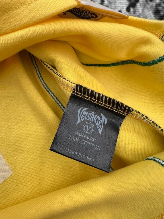 Vescartes Brazil Floral Jersey Yellow - 12