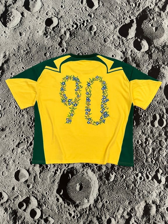 Vescartes Brazil Floral Jersey Yellow - 13