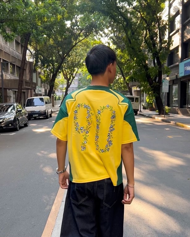 Vescartes Brazil Floral Jersey Yellow - 15
