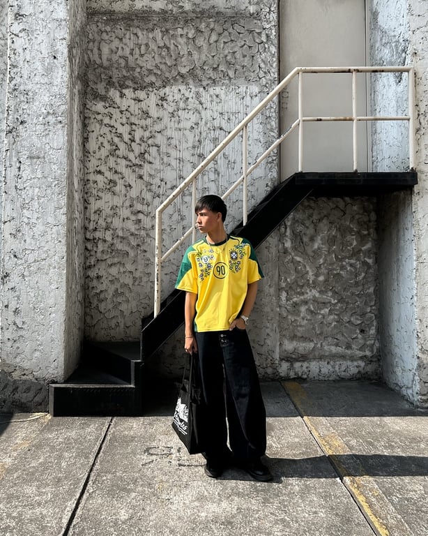 Vescartes Brazil Floral Jersey Yellow - 17
