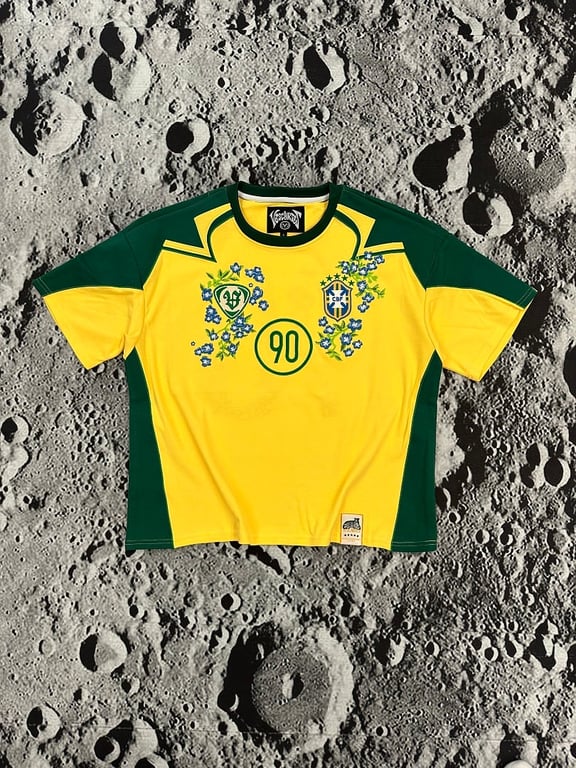 Vescartes Brazil Floral Jersey Yellow - 4