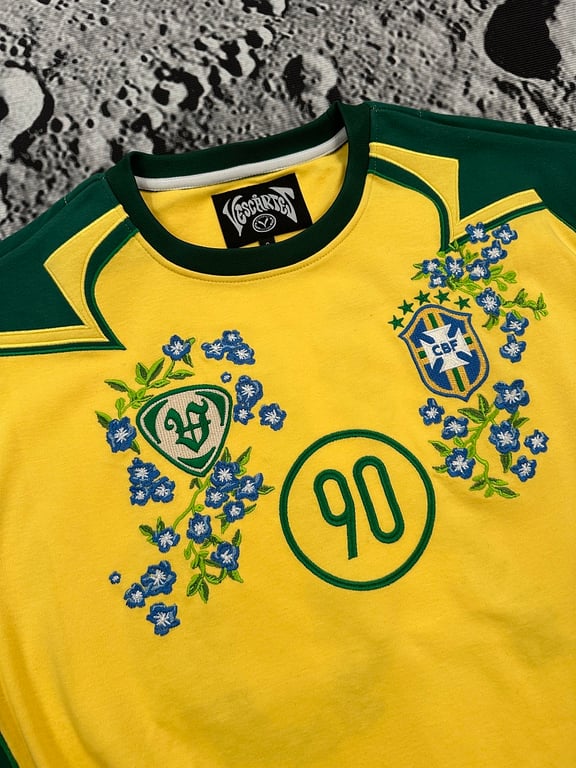 Vescartes Brazil Floral Jersey Yellow - 6