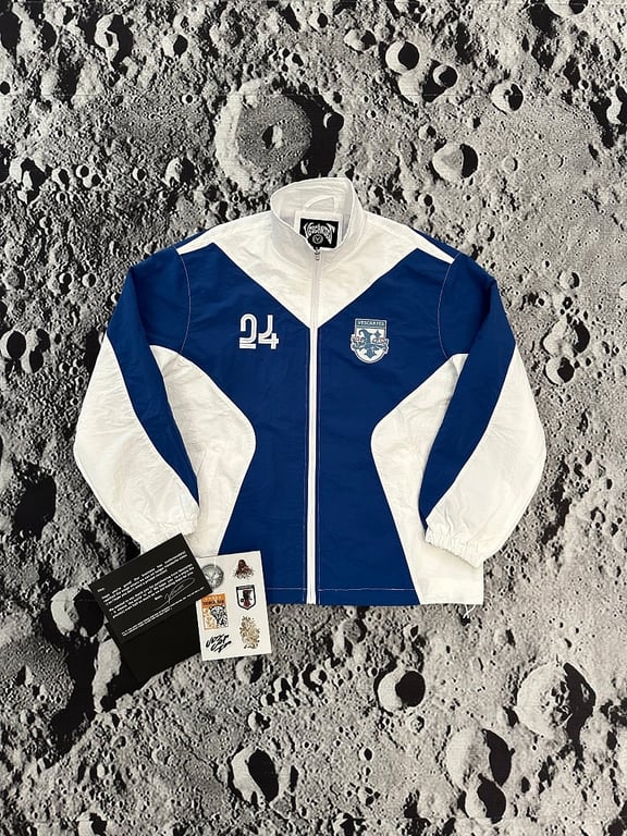 Vescartes Double Lion Legion Windbreaker Blue/White - 4