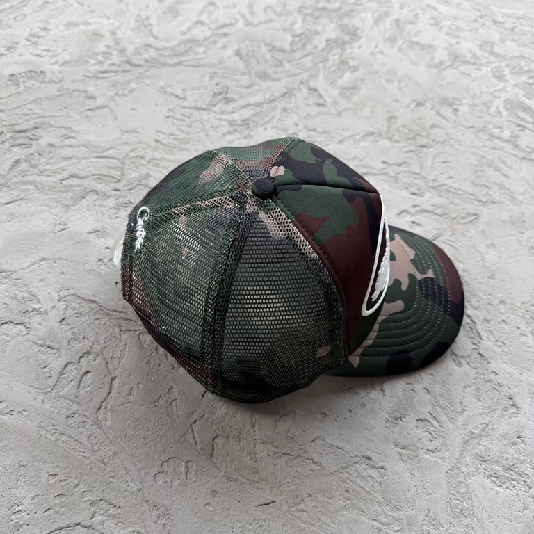 Corteiz Alcatraz Print Trucker Hat Woodland Camo - 7