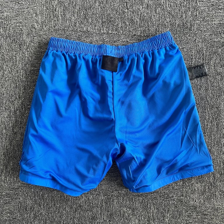 Syna World Vortex Track Shorts Blue/Yellow - 14