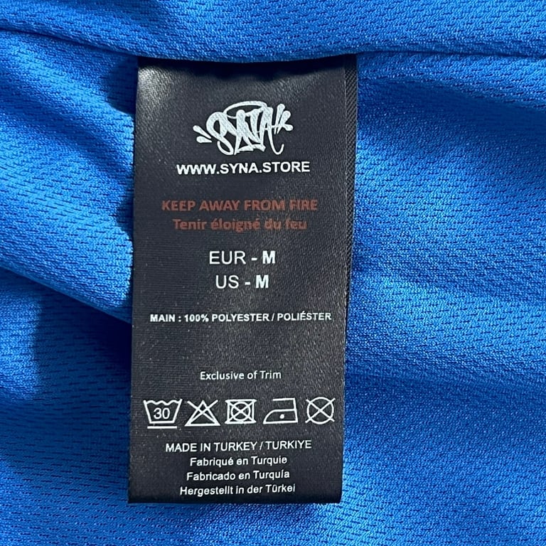 Syna World Vortex Track Shorts Blue/Yellow - 16
