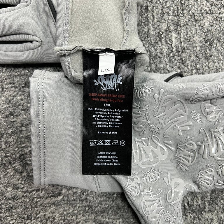Syna World No Trace Gloves Grey Marl - 16