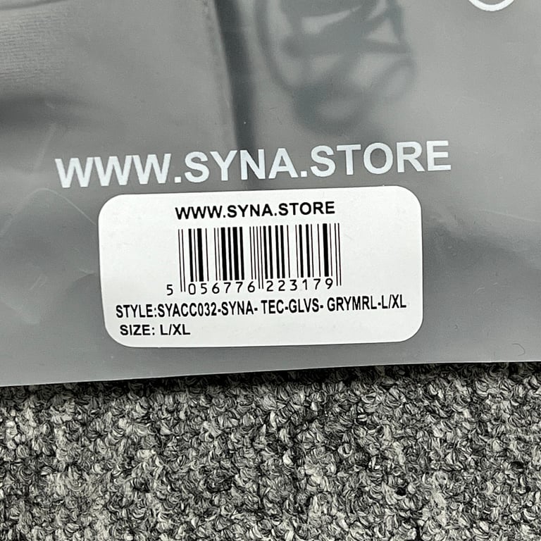 Syna World No Trace Gloves Grey Marl - 6