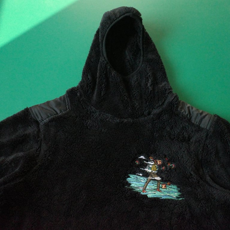 Derschutze Graphic Fleece Balaclava Hoodie - 4