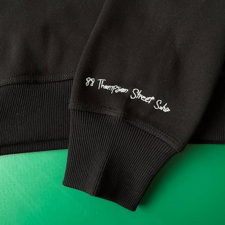 Derschutze Jazz Musicians Embroidered Hoodie Black - 12