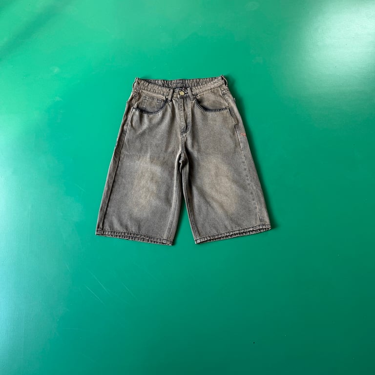Derschutze Embroidered Jorts Light Brown - 8