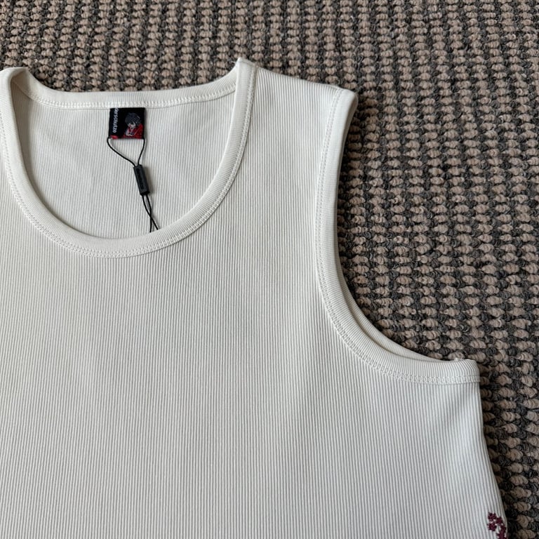 Derschutze Cherry Blossom Ribbed Tank Top - 4