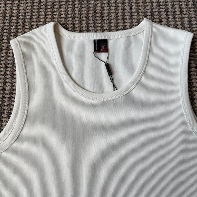 Derschutze Cherry Blossom Ribbed Tank Top - 5