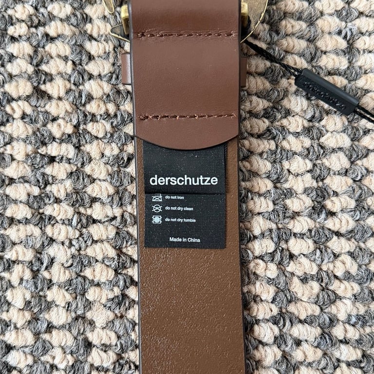 Derschutze Embroidered Brown Belt - 7