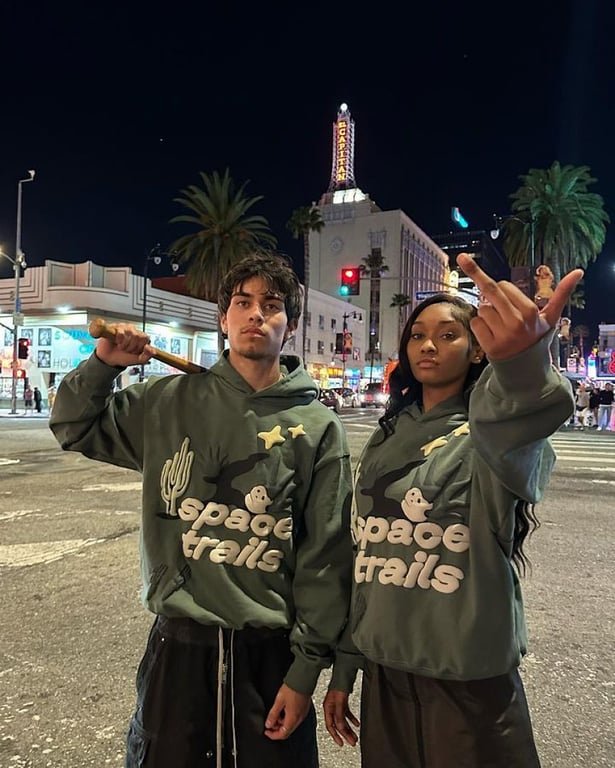Broken Planet Space Trails Hoodie Agave Green - 3