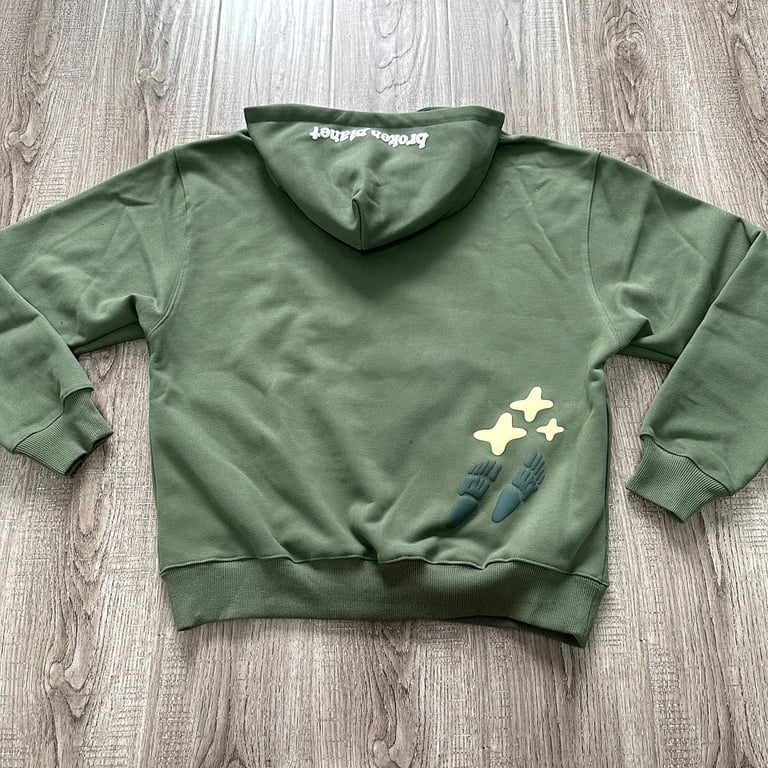 Broken Planet Space Trails Hoodie Agave Green - 14