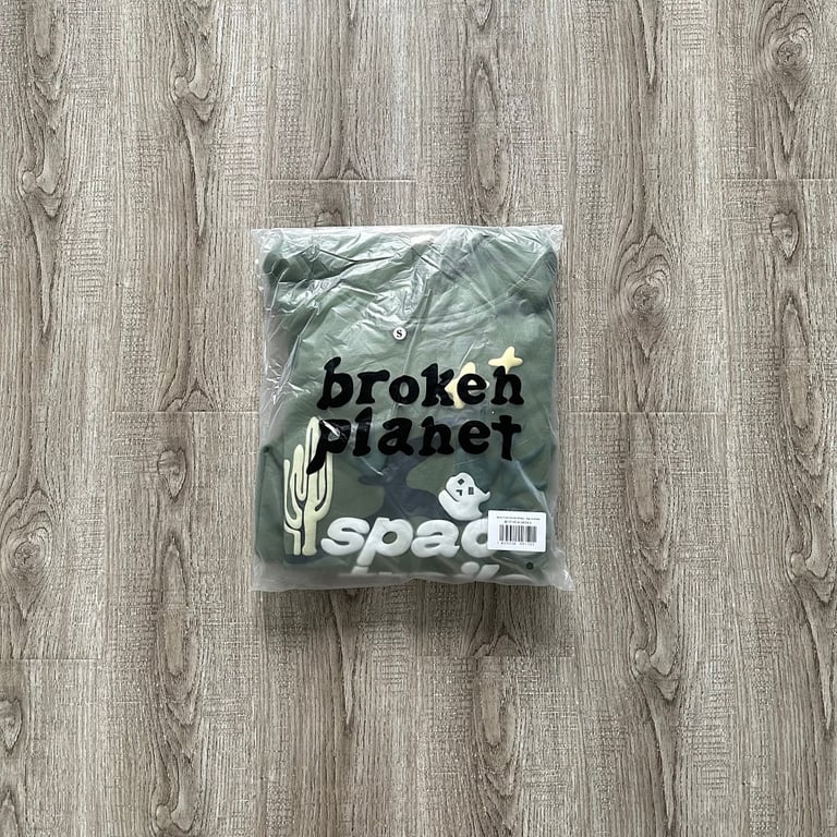 Broken Planet Space Trails Hoodie Agave Green - 20