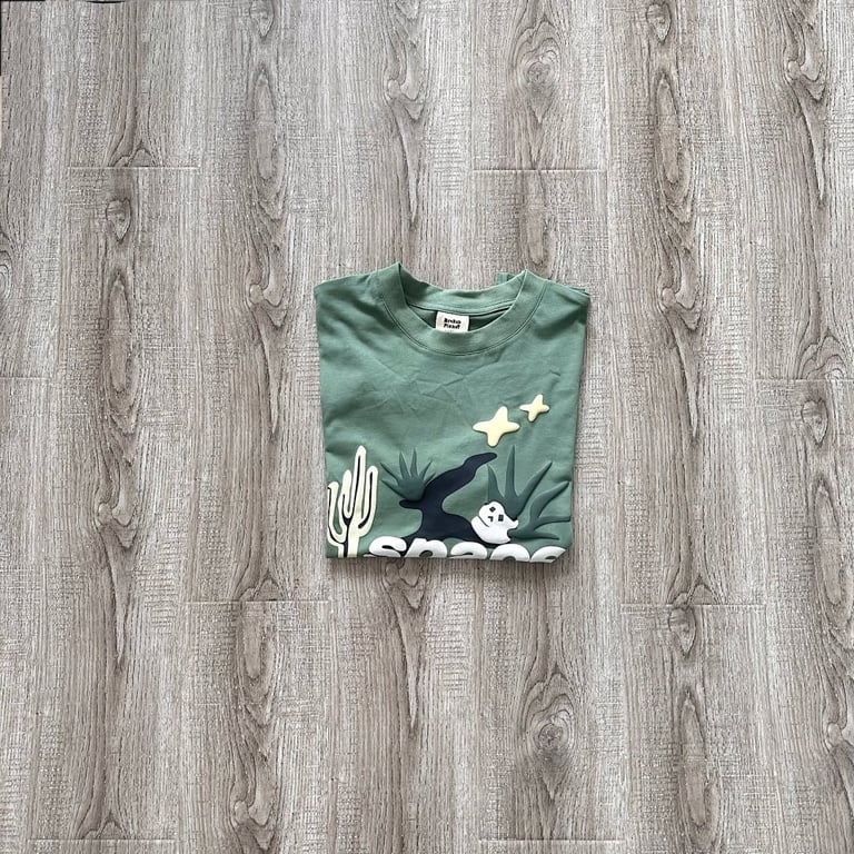 Broken Planet Space Trails T-shirt Agave Green - 18
