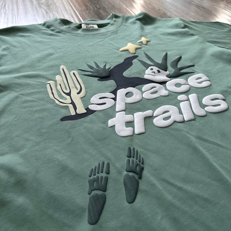 Broken Planet Space Trails T-shirt Agave Green - 6