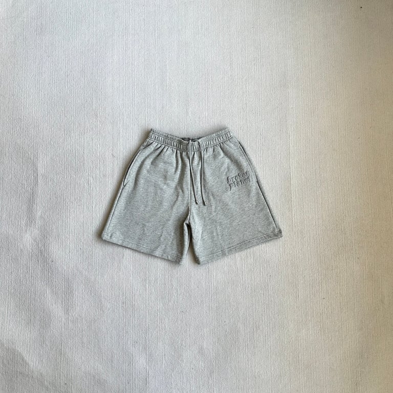 Broken Planet Grey Logo Shorts - 4