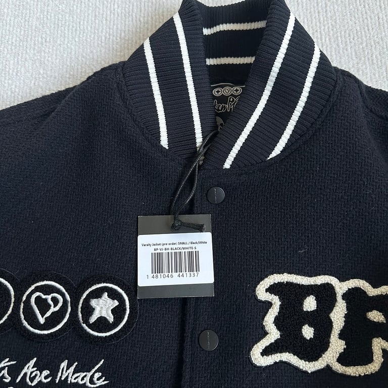 Broken Planet Varsity Jacket Black/White - 9