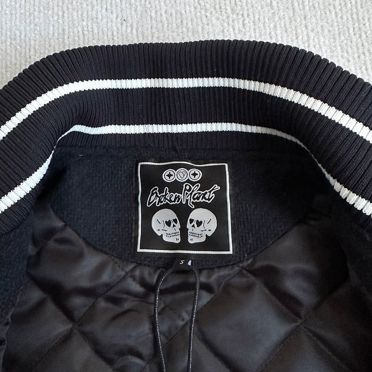 Broken Planet Varsity Jacket Black/White - 27
