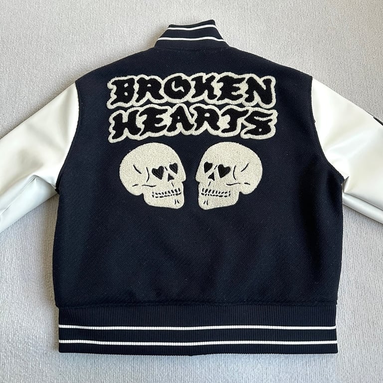 Broken Planet Varsity Jacket Black/White - 29