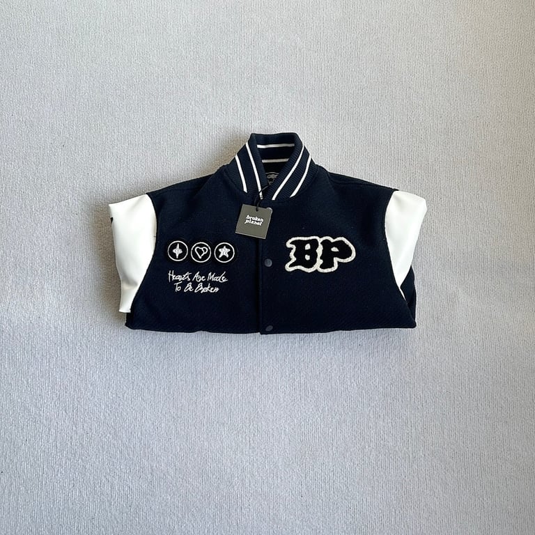 Broken Planet Varsity Jacket Black/White - 7