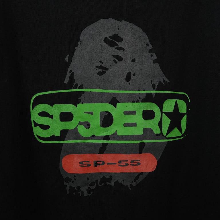 Sp5der Oversized Reunion Tee Black - 9