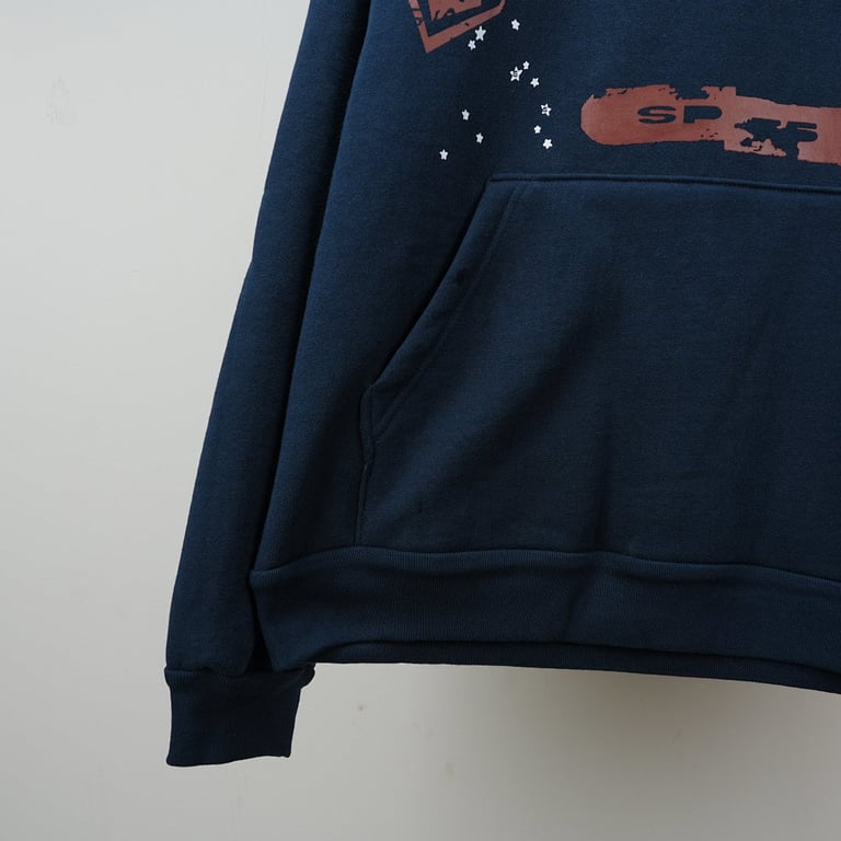 Sp5der Adult Hoodie Navy - 10