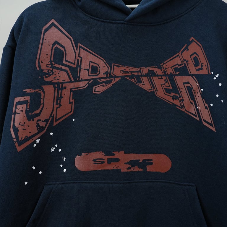 Sp5der Adult Hoodie Navy - 15
